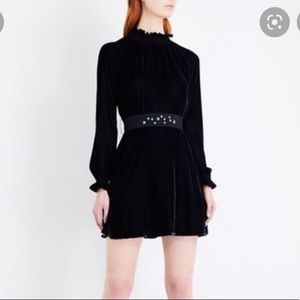 Maje Rilea velvet mini dress